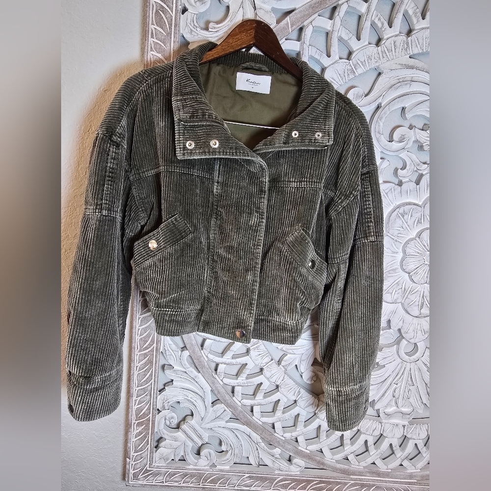 KanCan Olive Corduroy Jacket - Picture 7 of 11